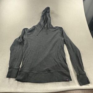 Faherty Pullover Mens Small Gray Sunwashed Slub Hoodie Organic Cotton